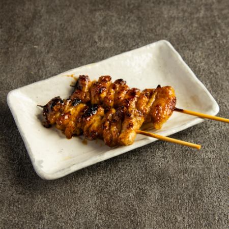 Chicken Skin Skewers (with Sauce)