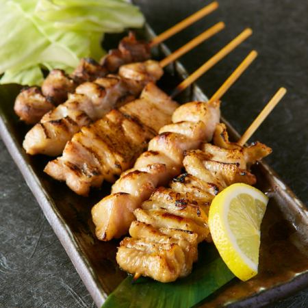 Assorted yakitori (salt, sauce)