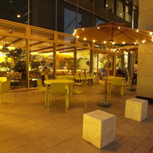There are terrace seats available.