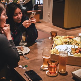 ★【Limited to 3 groups per day!】Birthday Anniversary Course (with birthday message box) and one drink included★