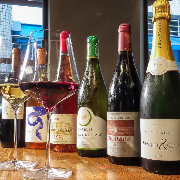 気軽に楽しめる『グラスワイン』を豊富にご用意