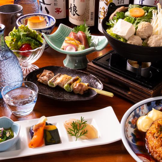 ★比内やお気軽コース《2時間飲み放題付きお料理7品  5800円》