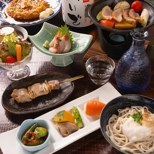[Starting November 1st] Hinai Chicken and 100% Buckwheat Soba "Hinaiya Casual Delicious Course" with 2 hours of all-you-can-drink for 6500 yen (tax included)