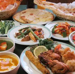 【プレーンナン食べ放題＆飲み放題！】タージマハルを贅沢に楽しむ★13品＋2H飲放⇒5650円コース
