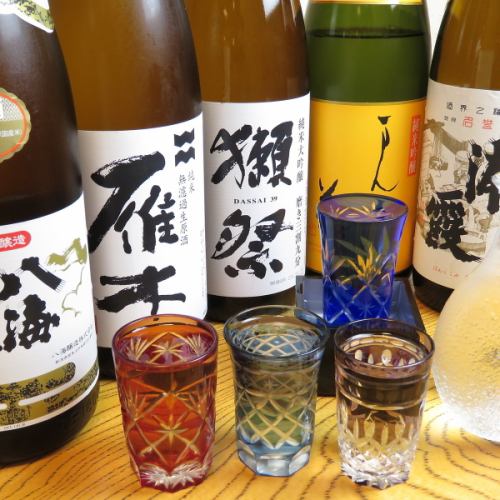 Wide variety of sake