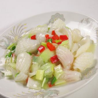 Stir-fried maiko with green onions