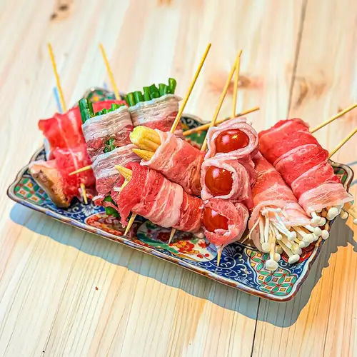野菜巻き6本串盛り合わせ