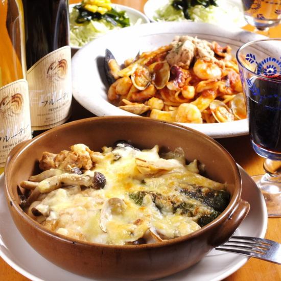從各種意大利面開始，有50個品種和各種各樣的飯菜與pilaf doriae