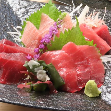 【12月工作日限定!轻饮套餐 2500日元】包含刺身在内的3道菜+1杯饮品(另有生啤可选)