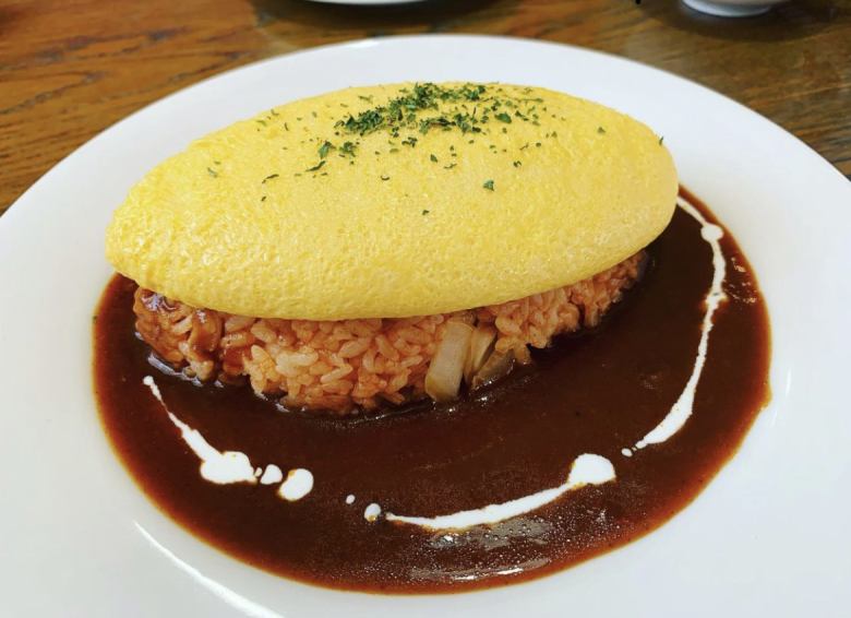 Omurice open style