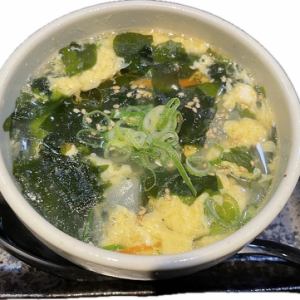 わかたまスープ/〆にじゃけ特製ラーメン