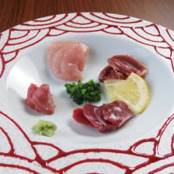 Assorted sashimi