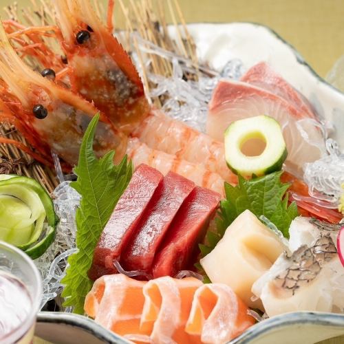 Premium sashimi platter (with shrimp)