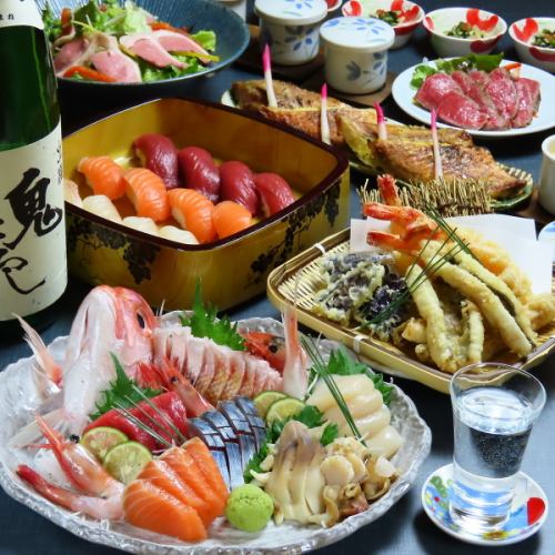 旬の食材を使った海鮮料理