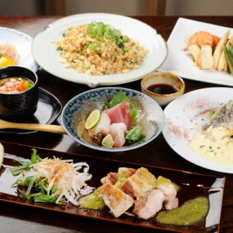 Recommended for welcome and farewell parties!! [90 minutes all-you-can-drink included] Teppanyaki ingredients and 9 main dishes of your choice for 6,000 yen