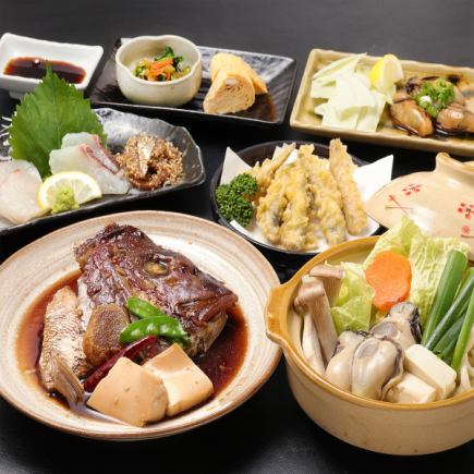 [Hot Pepper exclusive!] All-you-can-drink included! Special dinner course 5 [sashimi platter, tempura, etc.] 5,700 yen