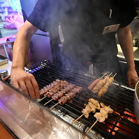 당점의 야키토리는 숯불 구이
