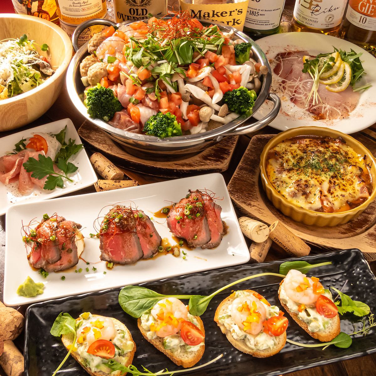 お洒落空間と丁寧に作られた料理が最高の時を演出。二人で乾杯♪