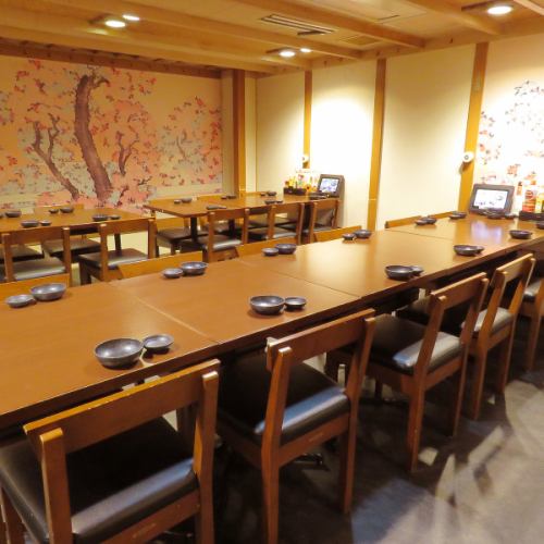 人数に応じて宴会空間有り