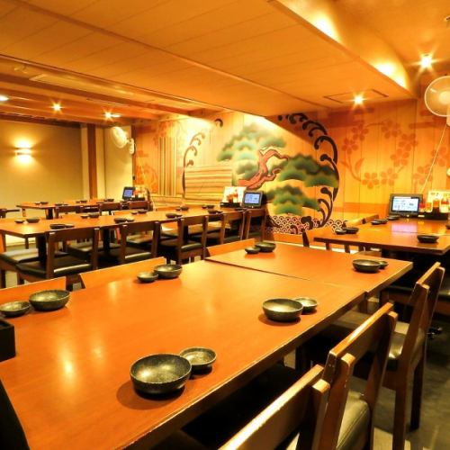 人数に応じて宴会空間有り
