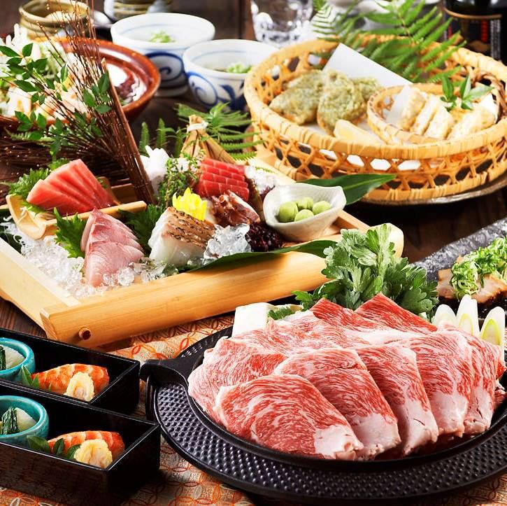 肉类寿司、烤鸡肉串、海鲜、内脏火锅等日本料理/3小时无限量吃喝 2,980日元
