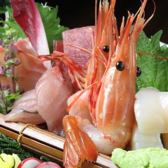 Assortment of five kinds of sashimi