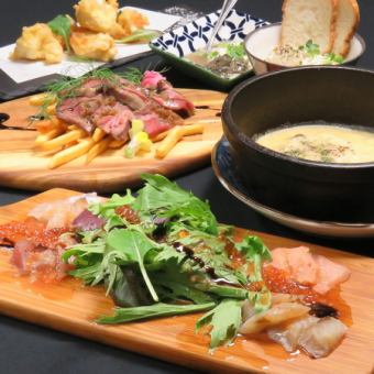 OK on the day ☆ Quick tapas course from the popular menu, 5 items, 2,500 yen each