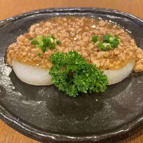 ふろふき大根の肉味噌かけ
