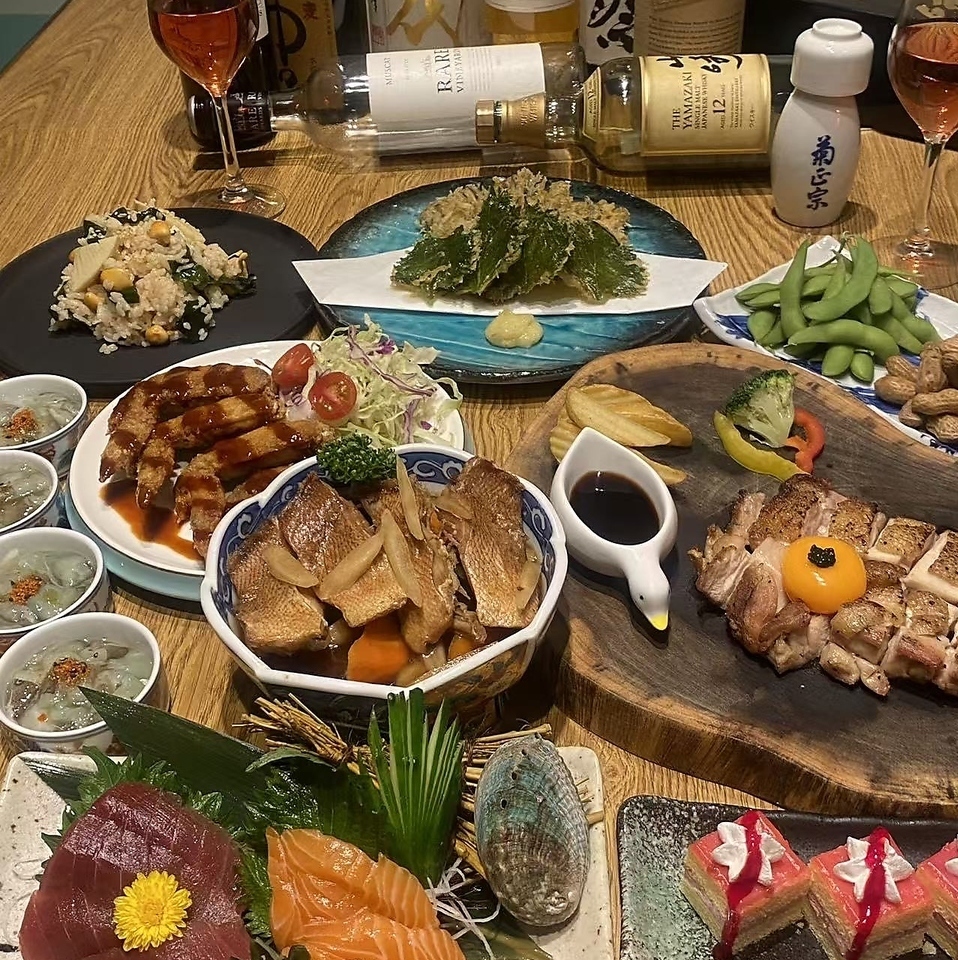 月見鍋特選コース6000円(税込)〈全10品〉2.5時間飲み放題付き