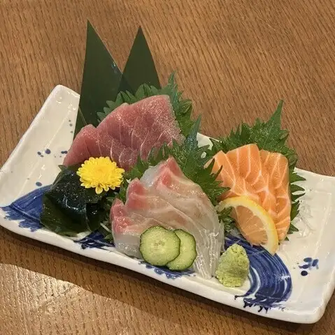 本日のお刺身三種盛り