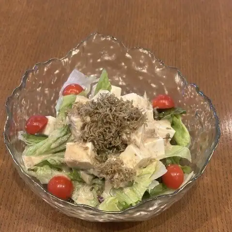 じゃこ胡麻豆腐サラダ