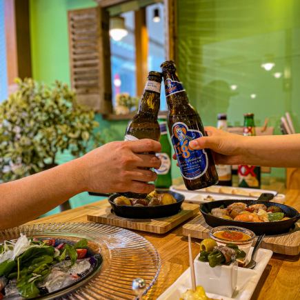 Draft beer and wine included! 120 minutes premium all-you-can-drink for 2,200 yen (tax included)