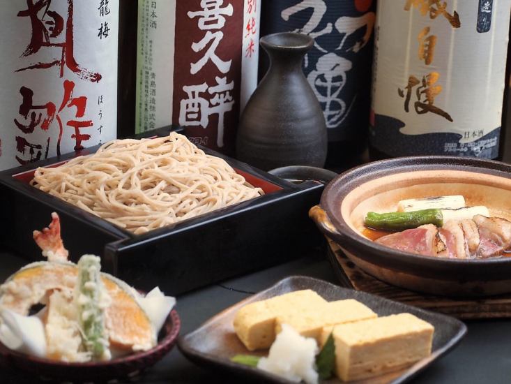 Have a drink at a soba restaurant