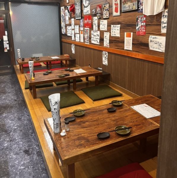 【最大15名様】お座敷は3名様~最大15名様まで!ゆったりとお寛ぎ頂けるお座敷をご用意