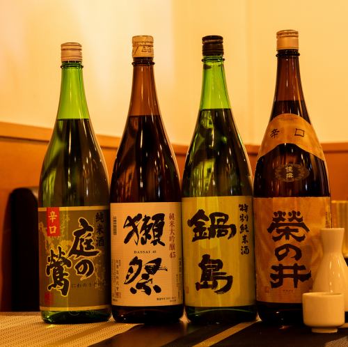 店長おすすめの日本酒が多数！