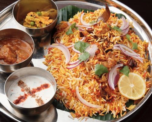 Mutton Biryani ~ Boneless mutton and spice cooked rice ~