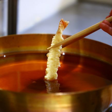 [Tempura Casual Course] Exquisite tempura and a small tempura bowl with seasonal ingredients, etc. 15,713 yen ⇒ 11,000 yen