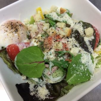 Caesar Salad -Onsen Egg Topping-
