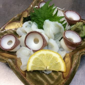 Raw Octopus Sashimi Wasabi or Ponzu Sauce