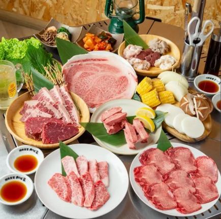 ［お料理のみ］【上質焼肉堪能コース】黒毛和牛ロース、上塩タンなど上質なお肉を満喫！ 5000円