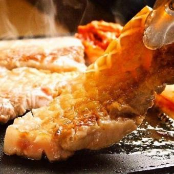 Healthy samgyeopsal course (11 dishes) + 2 hours of all-you-can-drink: 6980=>5600