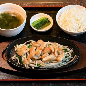 鉄板ホルモン野菜炒め定食（塩or味噌）
