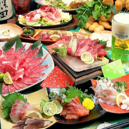 【全室個室☆】食べ飲み放題2800円～！馬刺しの食べ放題プラン！