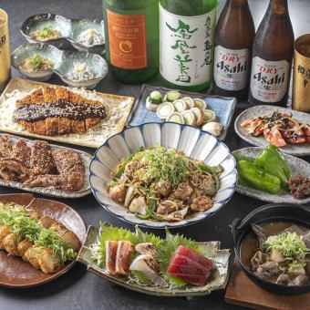 【お造り3種&味噌カツ&ホルモン焼そば！を含む全10品ご当地満喫コース】