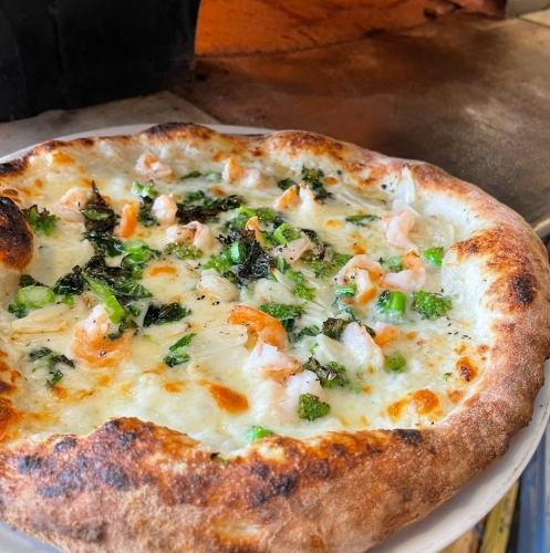 海老のジェノベーゼpizza