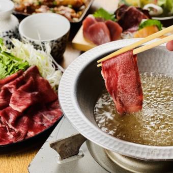 [3 hours on Fridays, Saturdays, and days before holidays] Beef tongue shabu-shabu course 4,500 yen♪