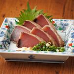 炙り鰹の土佐造り