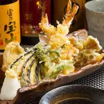 黄金軍鶏　天ぷら盛り合わせ