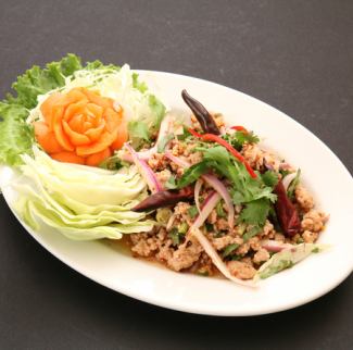 spicy minced meat salad