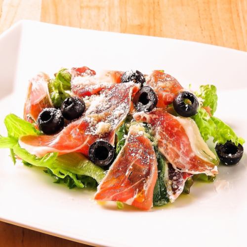 Prosciutto and arugula salad